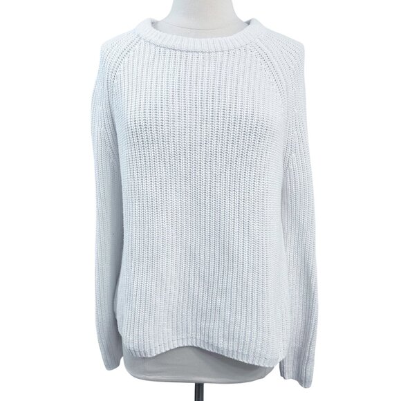 Quince 100% Organic Cotton Fisherman Crew Sweater Size Large - Picture 1 of 12